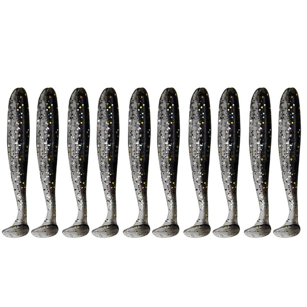 Soidarity Cebos de pesca de simulación reutilizables, cebos artificiales portátiles de PVC, 5,5 cm, 10 Uds. Pescar No.06 Soidarity OD000513-06