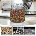 thumbnail image 6 of Yayeee Ashtray with Lid for Cigarette Smokeless Stainless Steel Home Ash Holder, Yellow Floral, 6 of 7