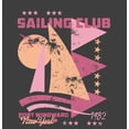 thumbnail image 4 of Sailing Club Port Windward New York Adult Charcoal Crew Neck Short Sleeve Tee-Medium, 4 of 4