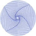 thumbnail image 1 of Ahgly Company Machine Washable Indoor Round Transitional Lavender Blue Area Rugs, 5' Round, 1 of 7