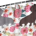 thumbnail image 3 of Dachshund and Flower Shower Curtain 72"x72" ,Bathroom Decorative Shower Curtains Set with 12 Hooks,Modern Waterproof Washable Shower Curtain, 3 of 6