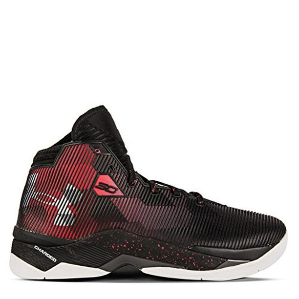 Under Armour Mens Curry  Basketball Shoes Black/Red/White 1274425-001  Size 8 