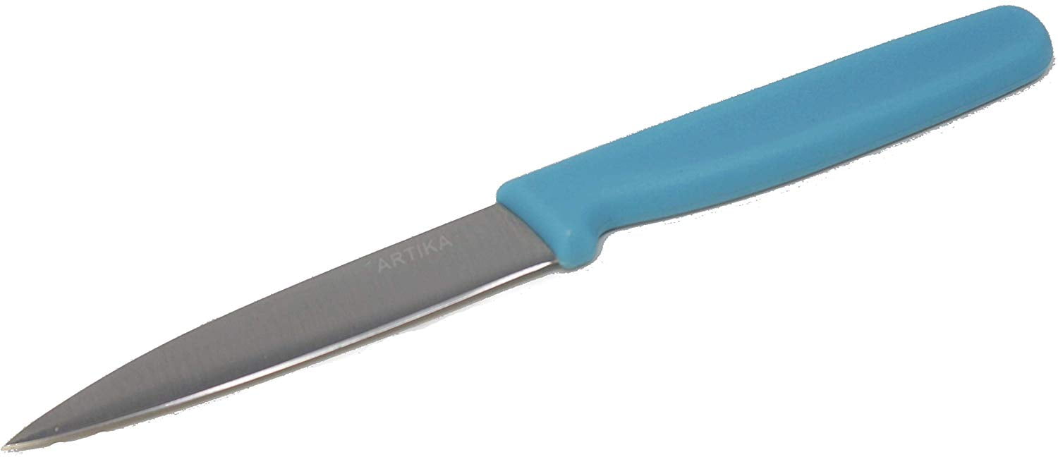 1896 Line - Curved Paring Knife CM 7 - Stainless Steel 4116 Blade and  Polypropylene Handle DUE CIGNI