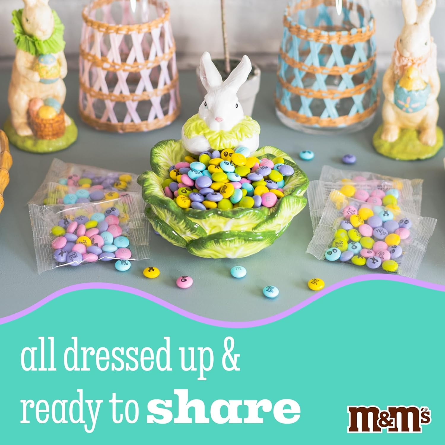 M&M'S Easter Milk Chocolate Candy, 2lb Resealable Bulk Bag