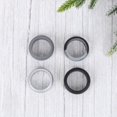 thumbnail image 3 of 4PCS Unisex Silicone Rings Fashion Gym Rings Simple Couple Rings (Camo Grey, Black, Dark Grey, Silver, Size 6), 3 of 4