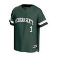 thumbnail image 2 of Unisex GameDay Greats #1 Green Michigan State Spartans Lightweight Collegiate Baseball Fashion Jersey, 2 of 4