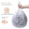 thumbnail image 4 of Paper Shredder Waste Liners Heavy-Duty PE-HD 15.8-Gallon Drawstring Trash Bags, 50 Bags, 50 Pack, 4 of 12