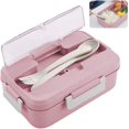 thumbnail image 1 of Children'S Lunch Box, Lunch Box with Compartments, Leak-Proof Lunch Box, Snack Box, Microwave Heating for School/Work/Picnic Travel (Pink), 1 of 5