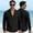 Black, variant on UTSJKR Men's Single Chest Pocket Linen-Blend Henley Long Sleeve Shirt, V-Neck Lightweight Top, Summer Beach Daily Outdoor Casual Comfort Wear Sky Blue XXXL