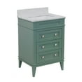 thumbnail image 5 of Eleanor 24" Bathroom Vanity with Sage Green Cabinet and Carrara Marble Top, 5 of 6