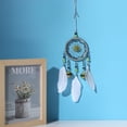 thumbnail image 3 of Encantadora decoración de pared para regalar, adorno colgante hecho a mano, carillón de viento nórdico con atrapasueños, 3 of 8