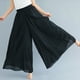 thumbnail image 2 of 1 par de pantalones de piernas anchas para mujeres pantalones de piernas ancho de lino de algodón de verano, 2 of 8