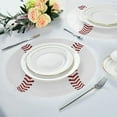thumbnail image 6 of GZHJMY Round Placemats Washable Dining Table Sport Baseball Print Pattern Place Mats Polyester Kitchen Table Mats, Set of 4 Table Mat, 6 of 7