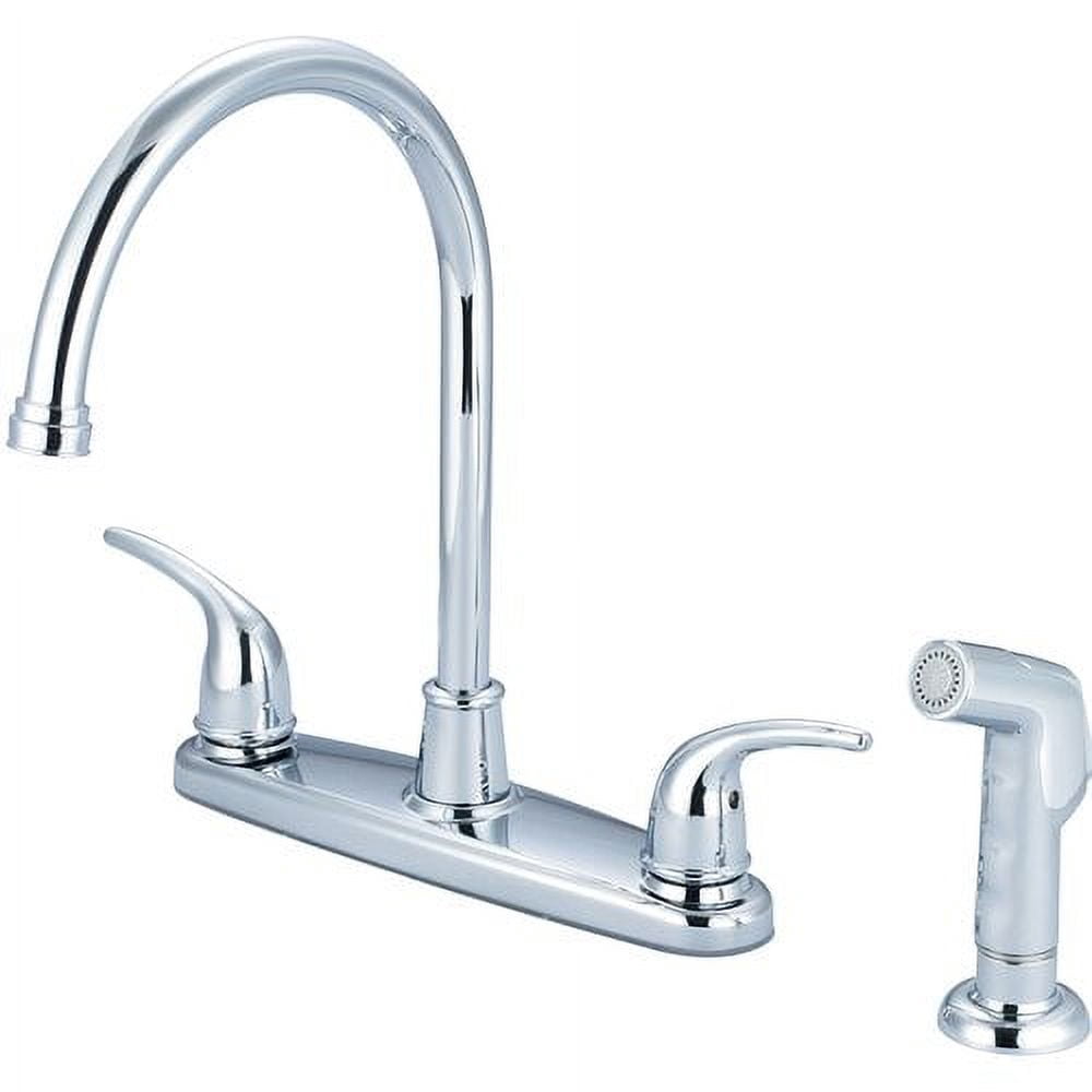 Olympia Faucets K-5372-BN Accent 1.5 GPM Bridge Kitchen Faucet - Nickel