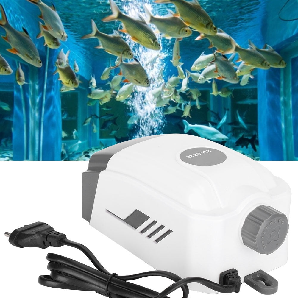 Yajisi Aquarium Air Pump Mute Fish Tank Oxygen Filling Aerator ZU-6826 6W 220V-240V, 8.27 in / 21 cm