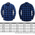 thumbnail image 6 of Mens Flannel Plaid Shirts Regual Fit Casual Long Sleeve Button Down Fleece Shirts, 6 of 6