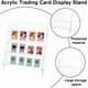 thumbnail image 3 of Exhibidor de tarjetas coleccionables de acrílico de 3 niveles, soporte para tarjetas de felicitación, estante de exhibición portátil, organizador transparente de tarjetas deportivas, 3 of 6