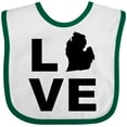 thumbnail image 3 of Inktastic Love Michigan Boys or Girls Baby Bib, 3 of 4