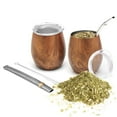 thumbnail image 1 of Set de mate BALIBETOV de acero inoxidable de 235 ml con 2 bombillas, 1 of 6