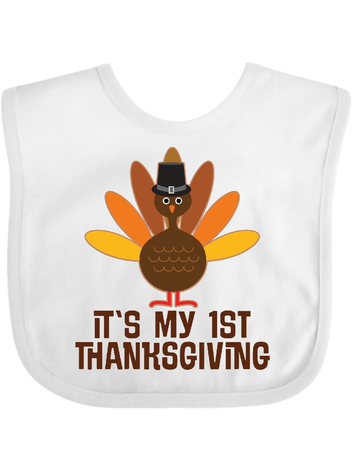 Inktastic My 1st Thanksgiving Turkey Infant Bib Unisex White Walmart