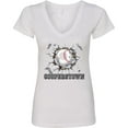 thumbnail image 3 of Inktastic Cooperstown Baseball Breakthrough Women's V-Neck T-Shirt, 3 of 5