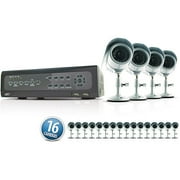 SVAT TWR1-16CH-600 16 Channel H.264 DVR Security System with 16 Cameras
