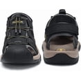 thumbnail image 3 of Rumpra Men's Sandals, Closed Toe Leather Fisherman Outdoor Hiking Sport Shoes Summer, 3 of 7