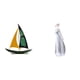 thumbnail image 1 of Escultura De Niña De Cerámica Con Forma De Velero De Hierro, Adorno De Mesa, Estatua De Dama De Porcelana, Colección De Decoración Feng Shui, Figura Nórdica Moderna Para Escritorio,, 1 of 8