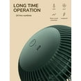 thumbnail image 4 of Mini ventilador de pinza, pequeño ventilador USB con batería recargable de 4000 mAh, 4 velocidades, máximo 14 horas, pequeño y silencioso para cama, escritorio, cochecito - Verde oscuro, 4 of 5