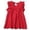 Red, variant on Toddler Girls' Eyelet Lace Dress, Ruffle Fly Sleeve Summer Dress, Casual Princess Dress for Kids,7-8 Years