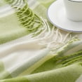 thumbnail image 4 of Battilo Light Green Plaid Throw Blanket for Couch,Summer Lightweight Farmhouse Outdoor Throw,Fresh and Clean Blanket,50"x60", 4 of 6