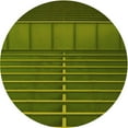 thumbnail image 1 of Ahgly Company Machine Washable Indoor Square Transitional Dark Yellow Green Area Rugs, 3' Square, 1 of 7