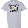 thumbnail image 3 of Inktastic Maine Coon Mama with Flowers and Arrow T-Shirt, 3 of 5