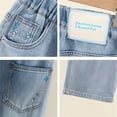 thumbnail image 5 of EnJoCho Girls Wide Leg Jeans Loose High Waist Bow Embroidery Denim Pants Skateboard Style Pocket Trousers For Kids Spring Fall Trendy Y2𝖪 Streetwear Casual Daily Outfit, 5 of 5