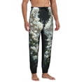 thumbnail image 4 of Xecao Floral Angelic White Wings Print Active Tech Joggers for Men, Mens Sweatpants Lounge Pants with Pockets-X-Large, 4 of 5
