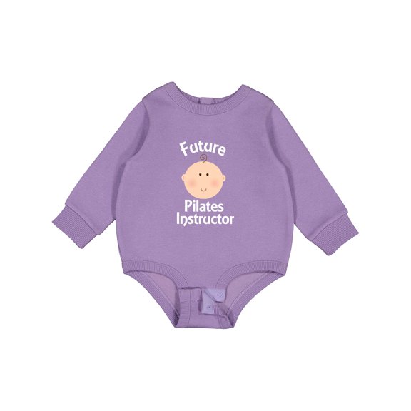 Inktastic Future Pilates Instructor Occupation Baby Fleece Bodysuit