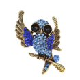 thumbnail image 4 of Nuevo Broche amuleto de cristal con esmalte azul, bonito búho, Animal, regalo oso de fresa Electrónica, 4 of 5