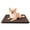 Dark Brown, variant on Dog Bed Mat, Reversible Crate Pad & Cute Dog Bed - Machine Washable Kennel Mat with Ultra Soft for Small Dogs (Cool/Warm), 24" x 18", Grey&Star