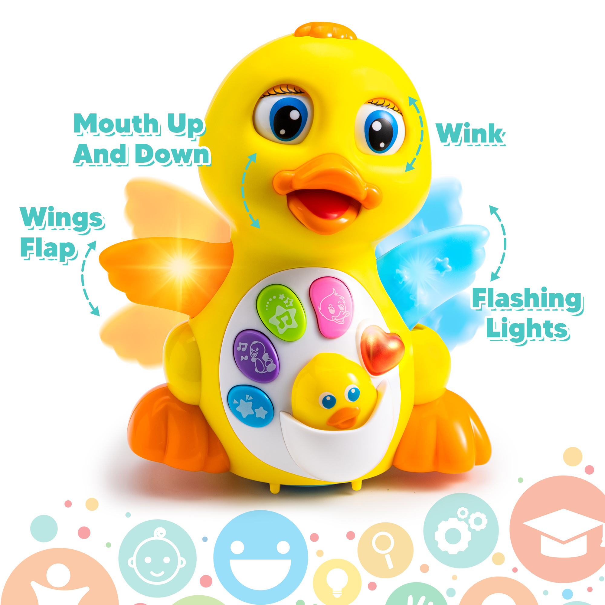 Joyfy Musical Dancing Duck Toy with Lights and Sounds photo 2