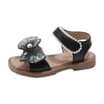 thumbnail image 2 of Favoffer Back to School Girls Summer New Middle and Big Children Princess Shoes Bow Open Toe Rhinestone Beach Sandals, 2 of 4