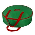 thumbnail image 2 of 36" Christmas Wreath Storage Bag -Heavy Duty Xmas Wreath Container with Sleek Zipper - Green, 2 of 7