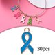 thumbnail image 3 of 30 Uds de Colgantes Macarena joyería DIY suministros de Aleación fabricación de Colgantes cinta Azul, 3 of 8