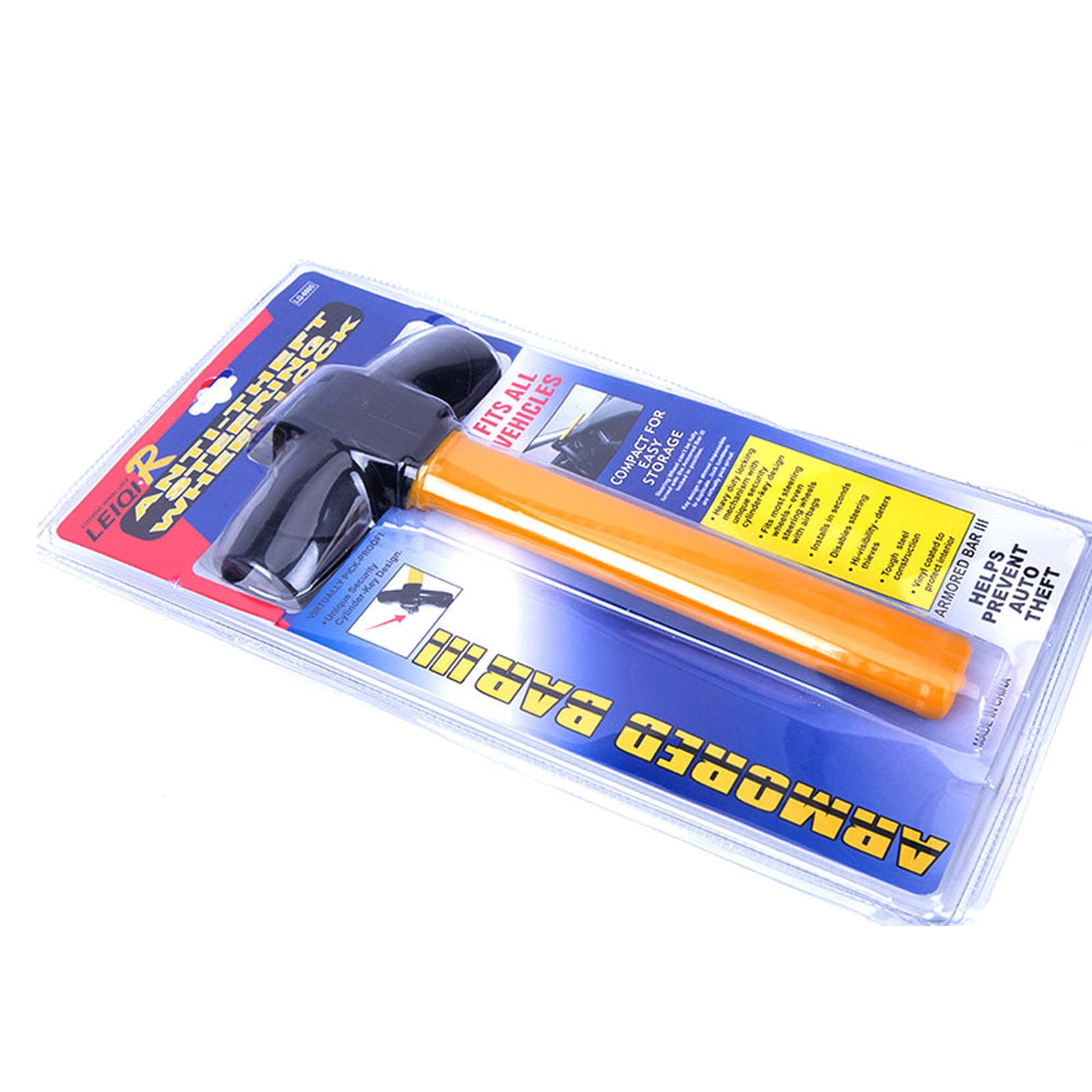 ZZAIXHL Car Steering Wheel Lock, - Steering Wheel Lock with 2 Keys, Steering Wheel Locking for Truck SUV, Car Accessories