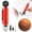 Red, variant on Guczhu Air Pump with Pressure Gauge, Hand Pump with Needle for Basketball, Inflation Pump for Soccer Football Balls, Black