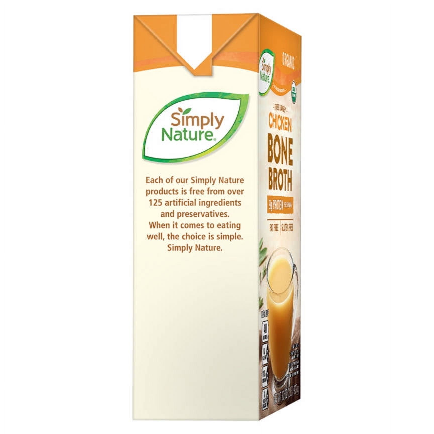 2PK - Simply Nature Organic Chicken Bone Broth, 32 oz