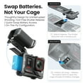 thumbnail image 6 of GAEKOL Camera Grip Holder for Insta360 Ace Pro2/Ace Pro,Camera Extension Bracket with Shutter Button for DJI Action 5 Pro/4 3 GoPro Hero 13 12 11 10 9, 6 of 13