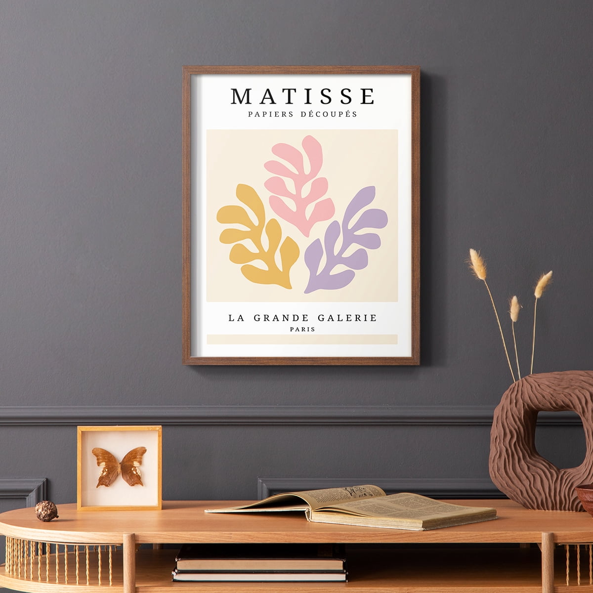 Matisse CCCLXXV in Brown Solid Wood 16 x 20 Framed Print