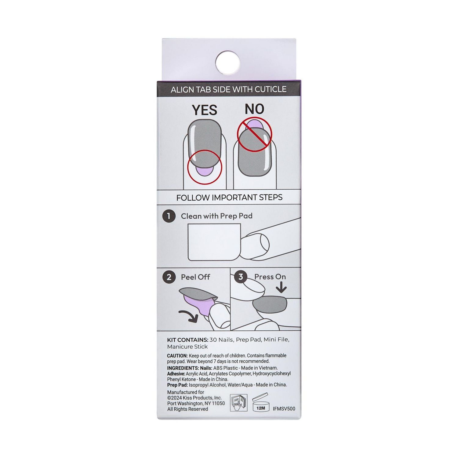 imPRESS French, The no Glue Mani, Model, Short Squoval, 30 count., Model