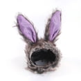 thumbnail image 2 of Grey Rabbit Pet Hat Funny Headwear Cat Hat Cat Headgear, 2 of 9