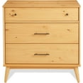 thumbnail image 5 of Mid Century Three Drawer Dresser - Scandinavian Oak Finish, 5 of 6